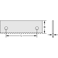 Maschinensägeblatt HSS-Bimetall 400x32x1,60mm Z=8
